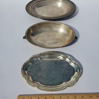 Set of Metal & Silver-Plated Serveware