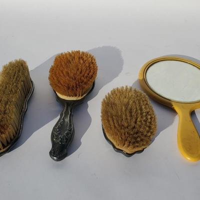 Set of Antique Vanity & Grooming Brushes