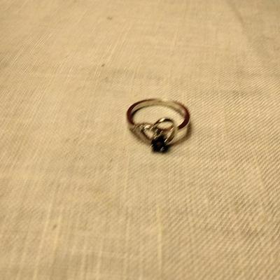 .30ctw Garnet & White Sapphire 925 Sterling Silver Size 6