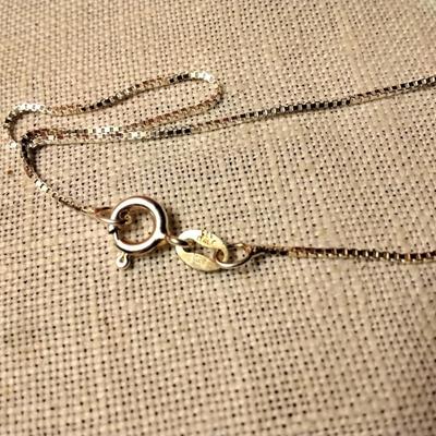 .05ctw Fancy Black & H-SI Diamond 925 Sterling Silver 16" Necklace