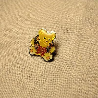 Cute Christmas Teddy Bear Pin