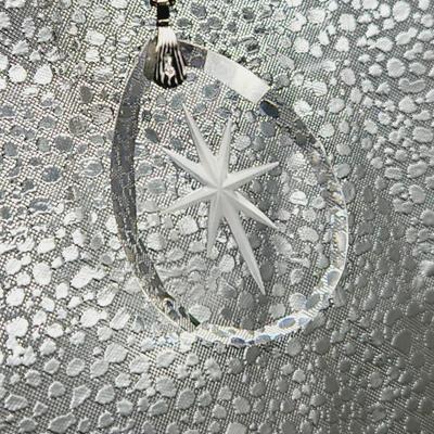 VINTAGE HALLMARK CARDS LITTLE GALLERY LEAD CRYSTAL STAR NECKLACE
