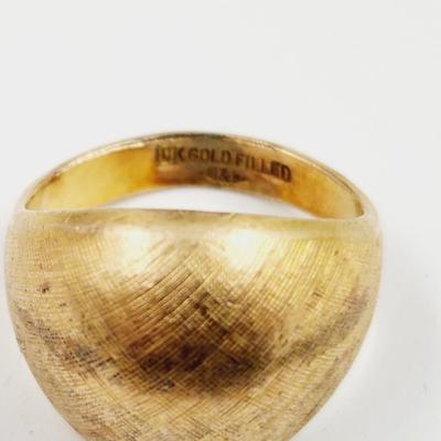 VINTAGE 10K GOLD FILLED SIZE 7 RING