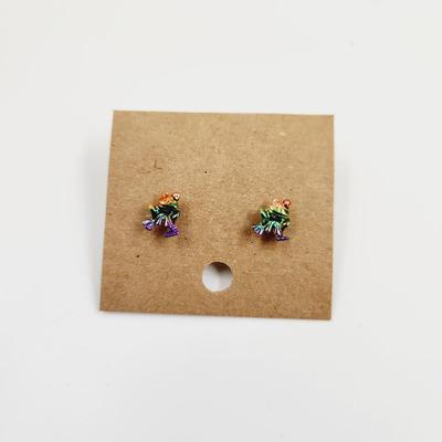 RAINBOW ðŸŒˆ FROG EARRINGS