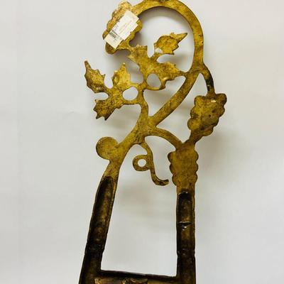 Gold Tone Book Easel with Grape Vine Motif