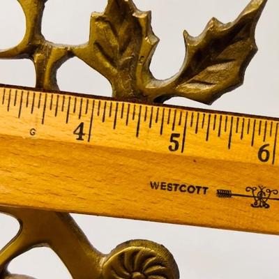 Gold Tone Book Easel with Grape Vine Motif