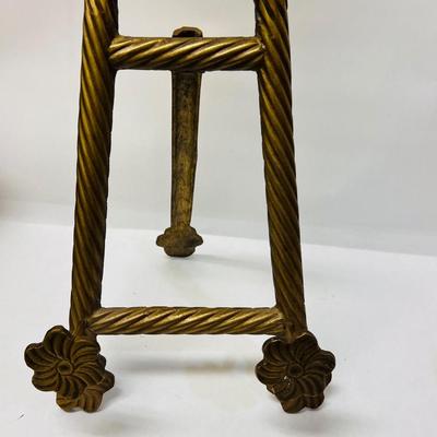 Gold Tone Book Easel with Grape Vine Motif
