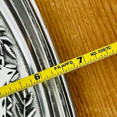 Wilton Armetale Lovebirds Heart Pewter Tray