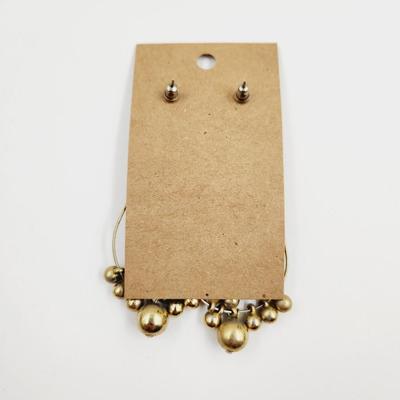 MATTE GOLD TONED HOOP EARRINGS