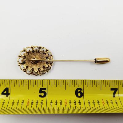 GOLD TONED ABALONE PIN