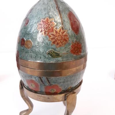 Vintage Brass Nesting Egg - India