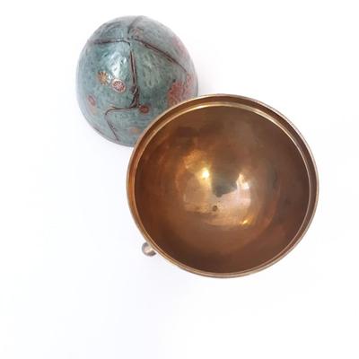 Vintage Brass Nesting Egg - India