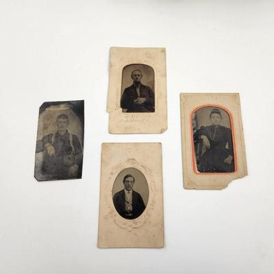 1800S TIN TYPE PORTRAIT PICTURE BUNDLE