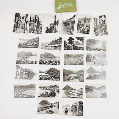 VINTAGE LUGANO SWITZERLAND PICTURE BUNDLE