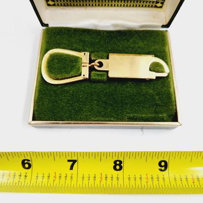 VINTAGE PARKEY GOLD ELECTROPLATED KEY CHANGE W/ CASE