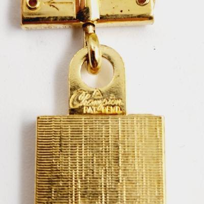 VINTAGE PARKEY GOLD ELECTROPLATED KEY CHANGE W/ CASE