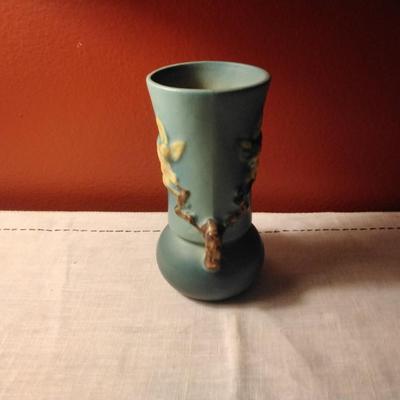 Roseville Pottery Apple Blossom Vase 381-6 Circa 1949