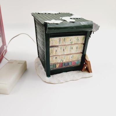 CHRISTMAS ST NICHOLAS SQUARE "NEWSPAPERS FOR SALE" BATTERY OPERATED