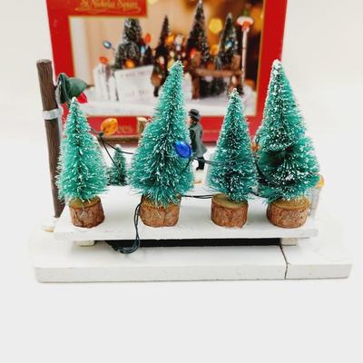 CHRISTMAS ST NICHOLAS SQUARE "TREES FOR SALE"