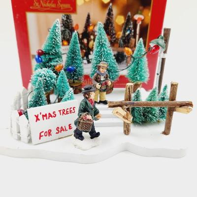 CHRISTMAS ST NICHOLAS SQUARE "TREES FOR SALE"