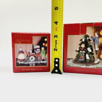 CHRISTMAS ST NICHOLAS SQUARE FIGURINE DECORATIONS