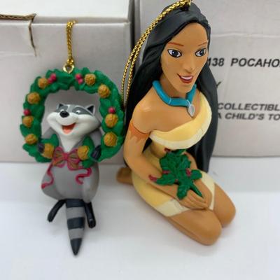 LOT 3: Christmas Magic Disney Ornaments: Pocahontas & Meeko