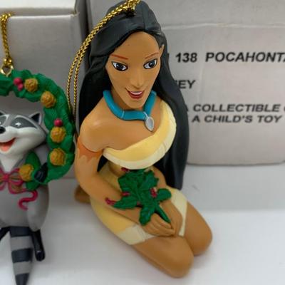 LOT 3: Christmas Magic Disney Ornaments: Pocahontas & Meeko