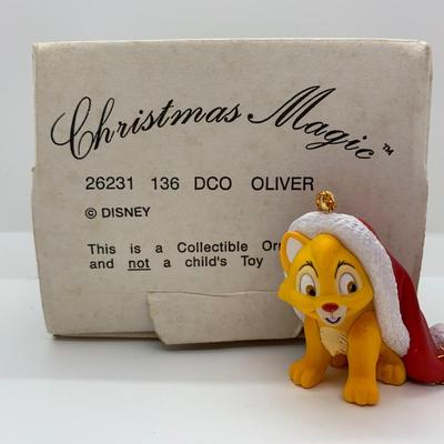 LOT 5 Christmas Magic Disney Ornaments: Oliver, Scrooge & Dale