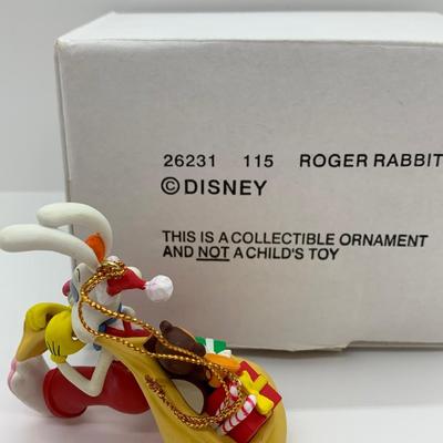 LOT 10: Christmas Magic Disney Ornaments: Roger Rabbit & Jessica