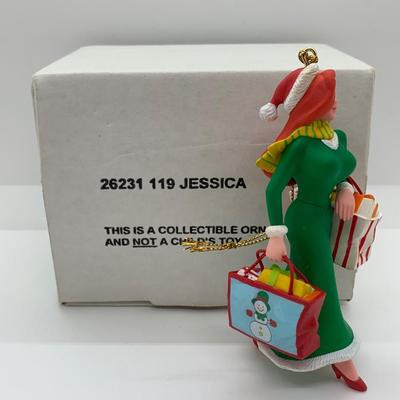 LOT 10: Christmas Magic Disney Ornaments: Roger Rabbit & Jessica