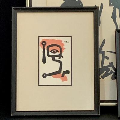 LOT 66R: Vintage Framed Wall Art Prints -Paul Klee 