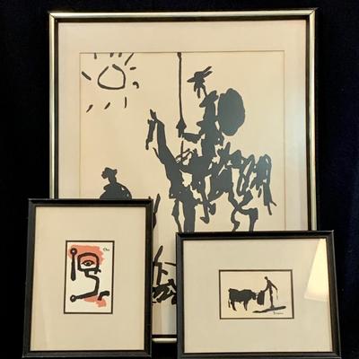LOT 66R: Vintage Framed Wall Art Prints -Paul Klee 