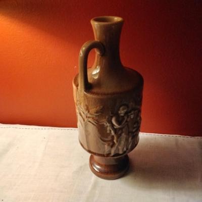 Rookwood Pottery 1946 Gloss Brown Grecian Urn Vase