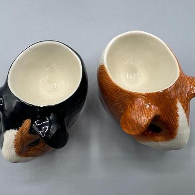 Pair of Guinea Pig Egg Cups by Quail Ceramics 2010