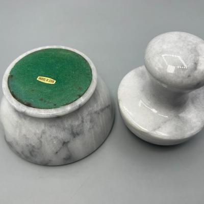 Marble Stone Mortar and Pestle Muddler Spice Grinder