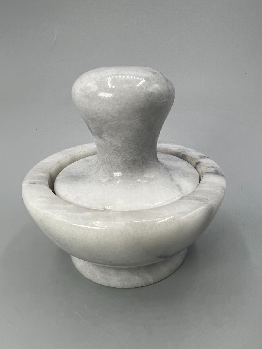 Marble Stone Mortar and Pestle Muddler Spice Grinder