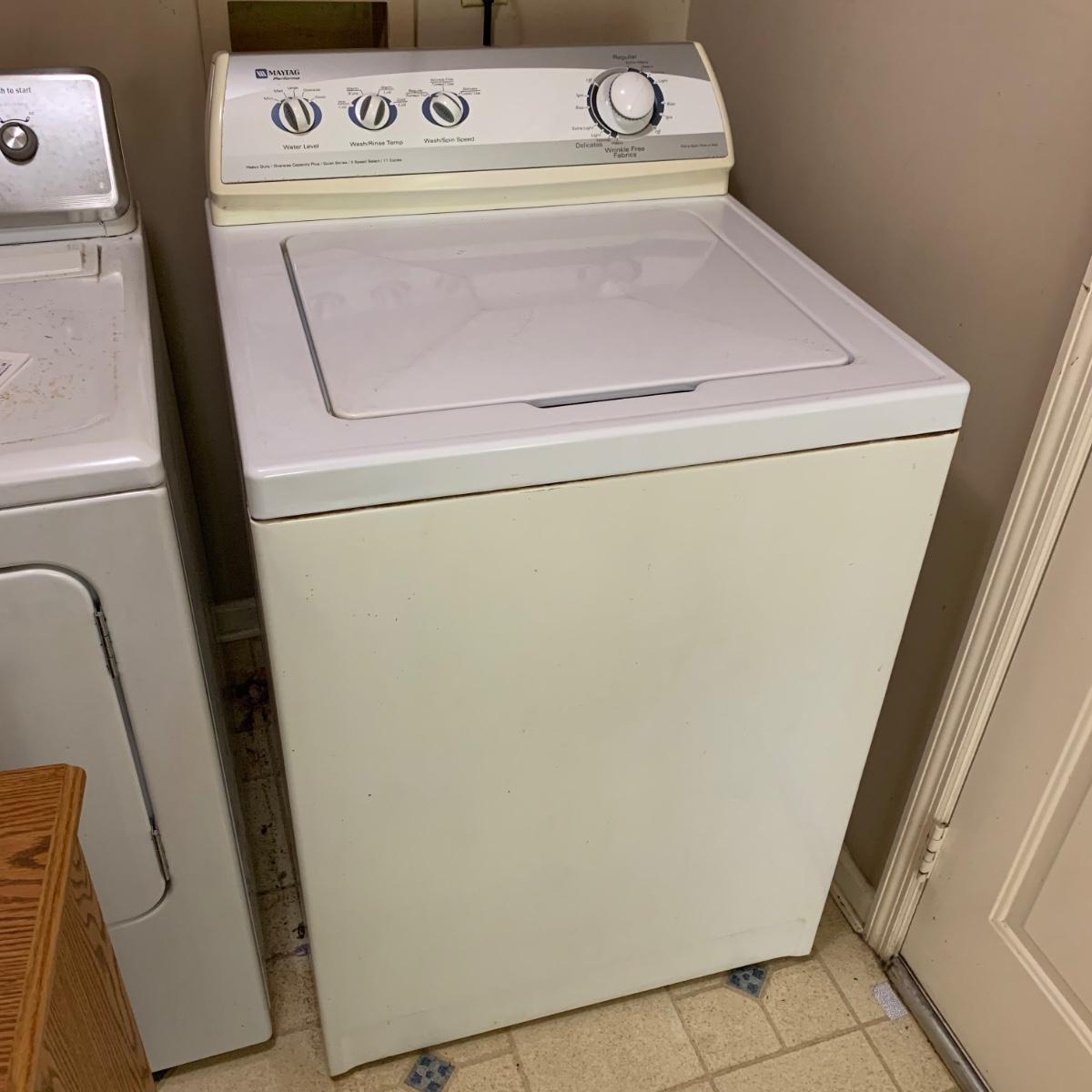 Maytag Performa Washer, Model No. PAVT244AWW (K-HS) | EstateSales.org