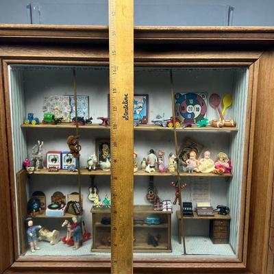 Vintage Miniatures Shadow Box Toy Store Window