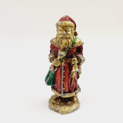 HEAVY CAST IRON SANTAS & SLEIGH CHRISTMAS COLLECTABLES