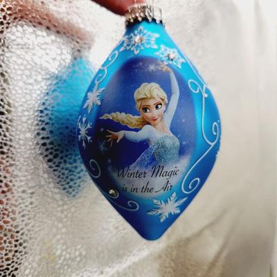 DISNEY FROZEN HEIRLOOM GLASS "FOLLOW YOUR DREAMS" COLLECTABLE ORNAMENTS