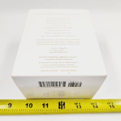 HALLMARK KEEPSAKE MAGIC ORNAMENT - ITS THE MOST WONDERFUL TIME OF THE YEAR