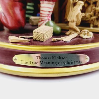 THOMAS KINCADE "TRUE MEANING OF CHRISTMAS" ANIMATED DECOR - READ DESCRIPTION