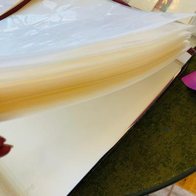 Scrap booking plastic sleeves