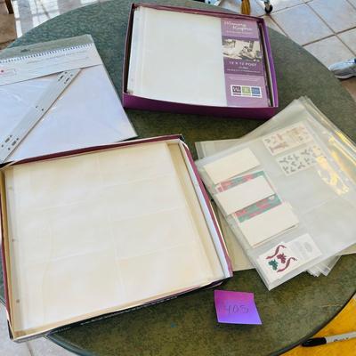 Scrap booking plastic sleeves