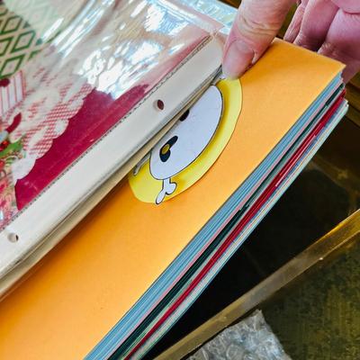 Lot of scrap book paper & other