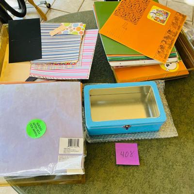 Lot of scrap book paper & other