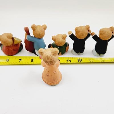 HOMCO BEAR BAND NUMBERED COLLECTABLE FIGURINES