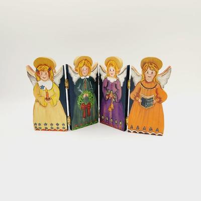 ANGEL FOLDING WOODEN TABLE TOP DECOR