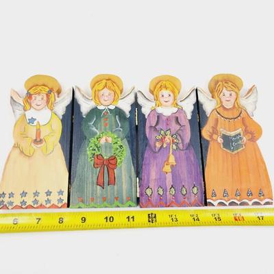 ANGEL FOLDING WOODEN TABLE TOP DECOR