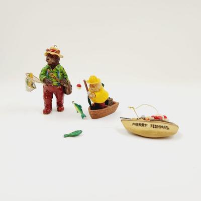 CHRISTMAS FISHERMAN ORNAMENT BUNDLE
